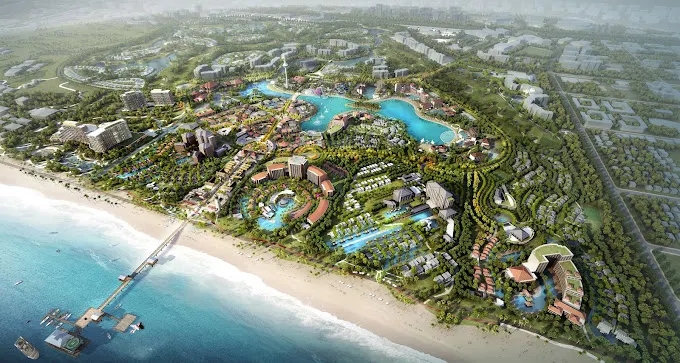 "Toàn cảnh một casino resort tốt nhất châu Á, nổi bật với kiến trúc sang trọng, sòng bài hiện đại và khu nghỉ dưỡng tích hợp đẳng cấp quốc tế.