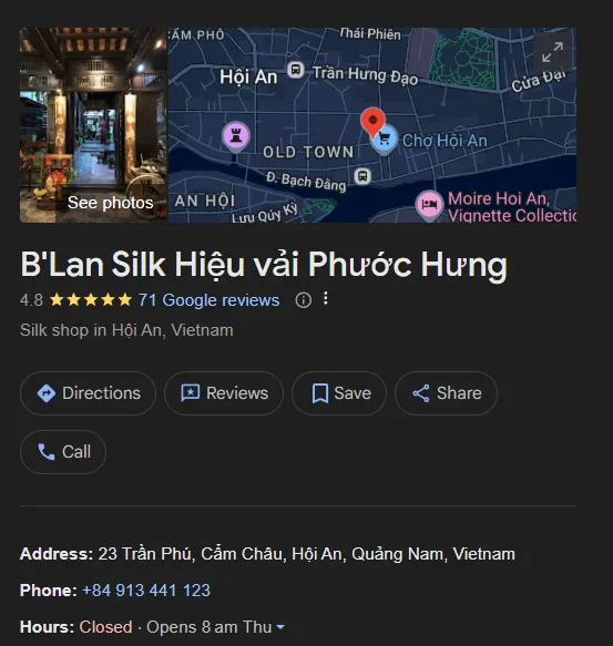 호이안 최고의 재단사