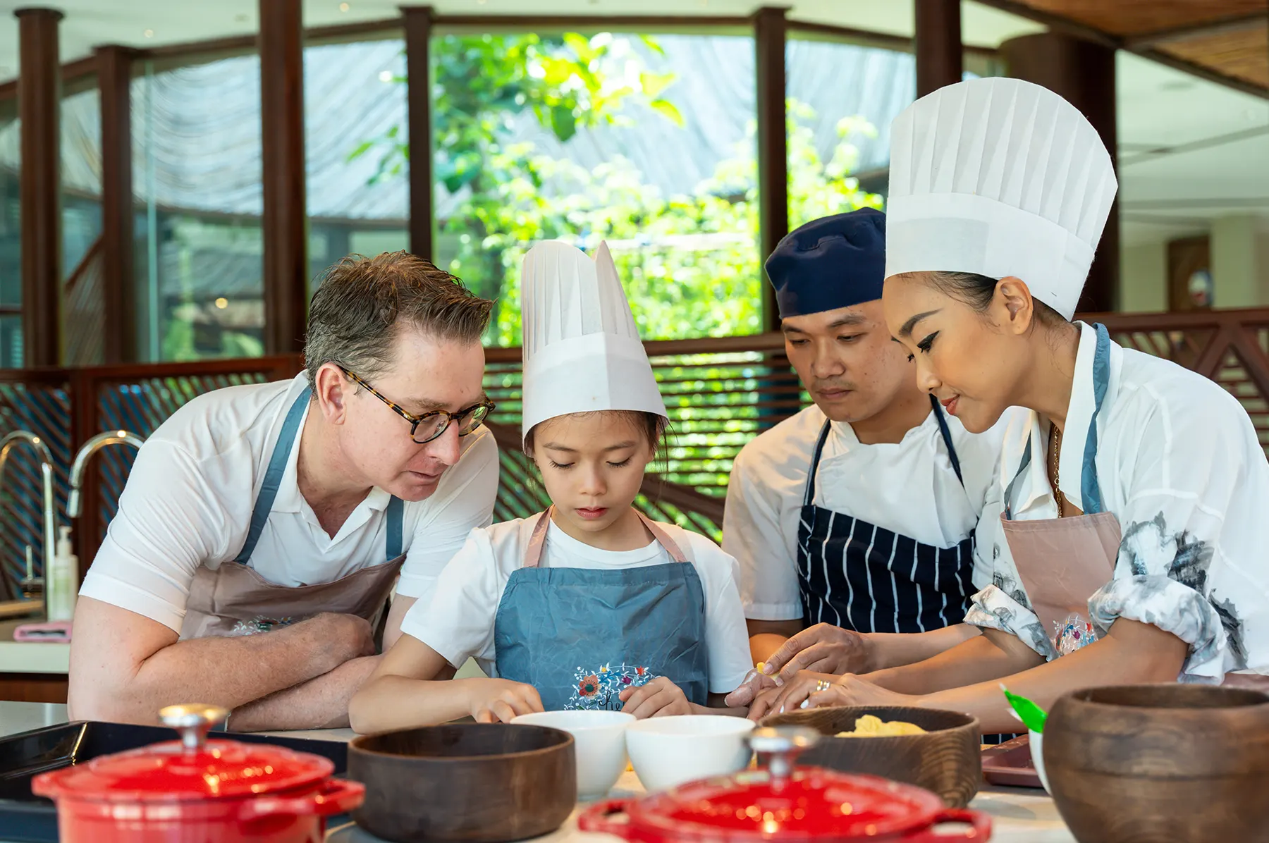 Experience a relaxing getaway at family resorts in Hoi An, offering spacious accommodations and kid-friendly amenities.